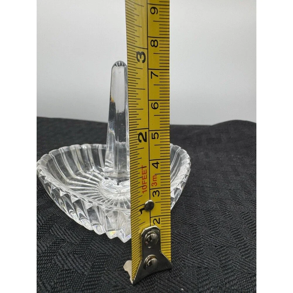 Crystal Heart Shape Ring Pin Holder
